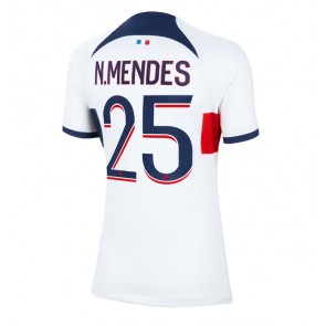Lacne Ženy Futbalové dres Paris Saint-Germain Nuno Mendes #25 2023-24 Krátky Rukáv - Preč